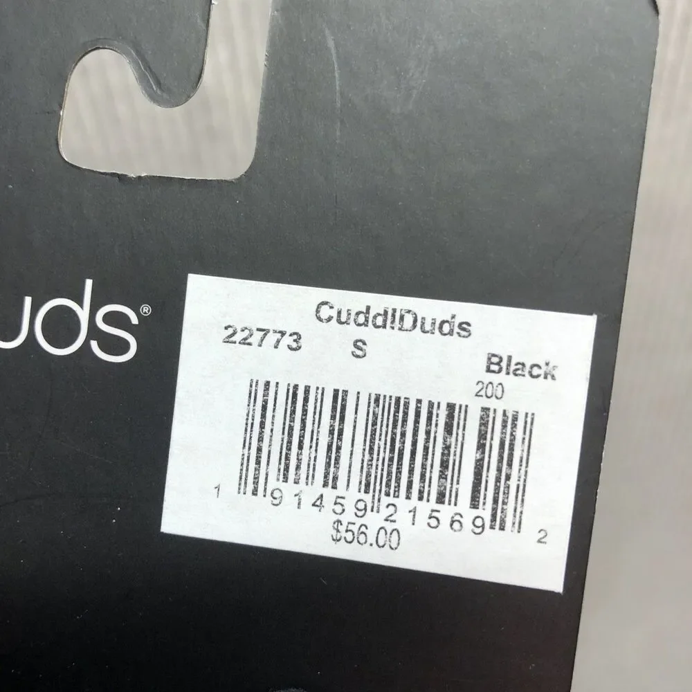 Cuddl Duds Touch Screen Compatible Leather Gloves Small Black NWT